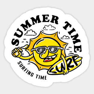 SUMMER TIME SURFING TIME Sticker